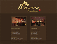 Tablet Screenshot of blossomasianbistronj.com